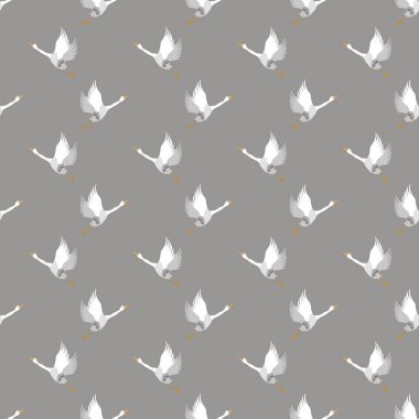 Beyaz kaz Seamless Modeli