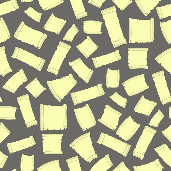 오래 된 서류 완벽 한 패턴 설정 — 스톡 벡터