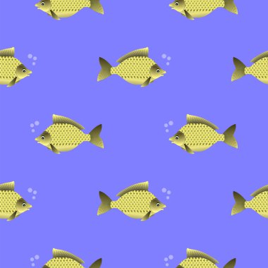 Balık sazan Seamless Modeli