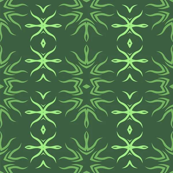 Dekorativ Retro grön sömlösa mönster — Stock vektor