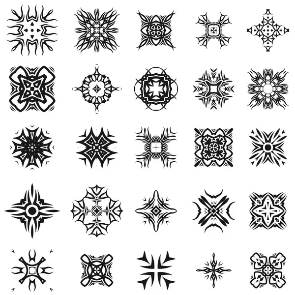 Набір різних племінних розетки татуювання дизайну — стоковий вектор
