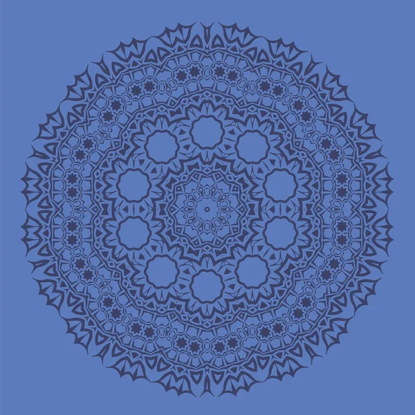 Patrón ornamental azul — Vector de stock
