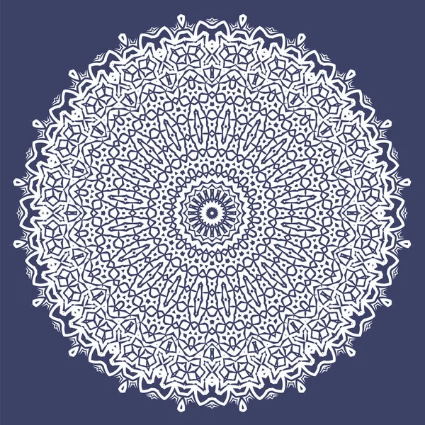 Bílé orientální geometrický Ornament — Stockový vektor