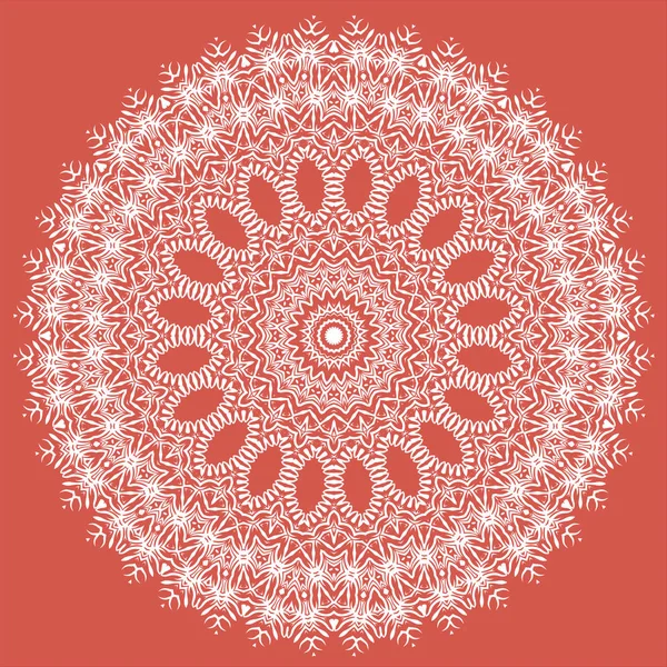 Witte patroon. Oosterse geometrische Ornament — Stockvector