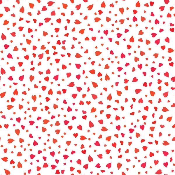 Red Hearts Valentines Day Background. — Stock Vector