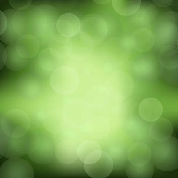 Fondo de luz borrosa verde . — Vector de stock