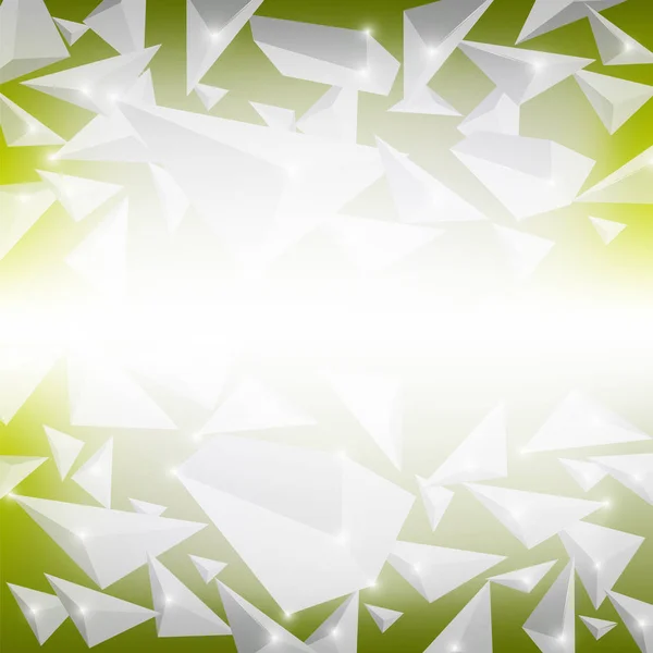 Zielony wzór Crystal — Wektor stockowy