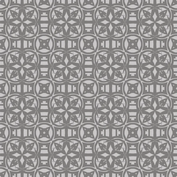Patrón de línea sin costura ornamental gris — Archivo Imágenes Vectoriales