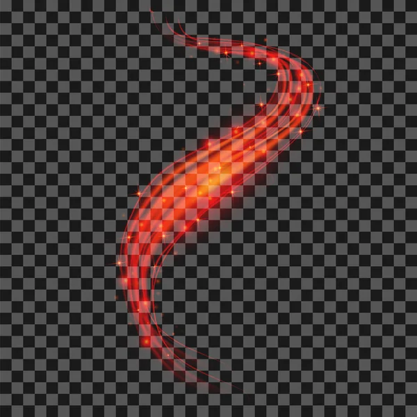 Fond lumineux rouge étoilé — Image vectorielle