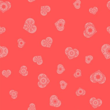 Süs kalp rasgele Seamless Modeli