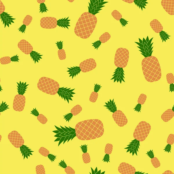 Verse rijpe ananas naadloze — Stockvector