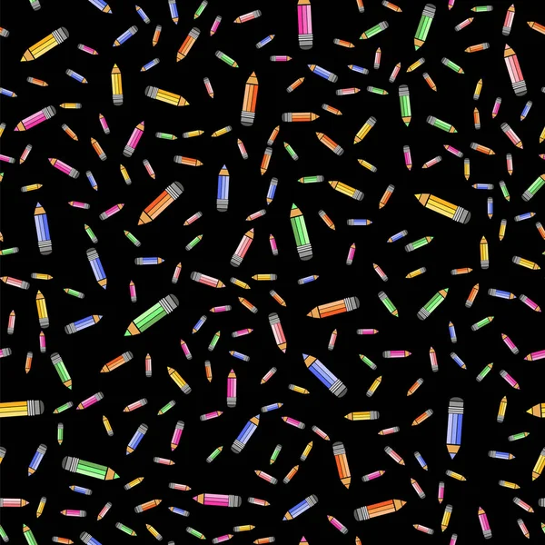 색연필 원활한 패턴 — 스톡 벡터