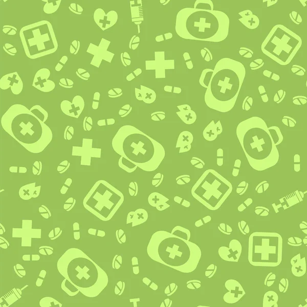 Medical Icons Seamless Pattern — Stock Vector