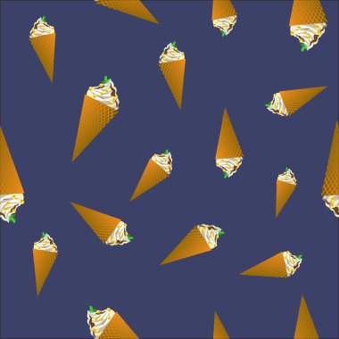 Dondurma pürüzsüz desen