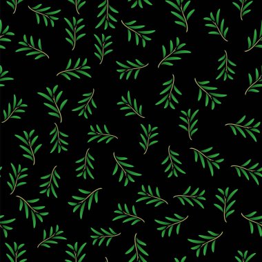 Kusursuz yeşil yaprak deseni