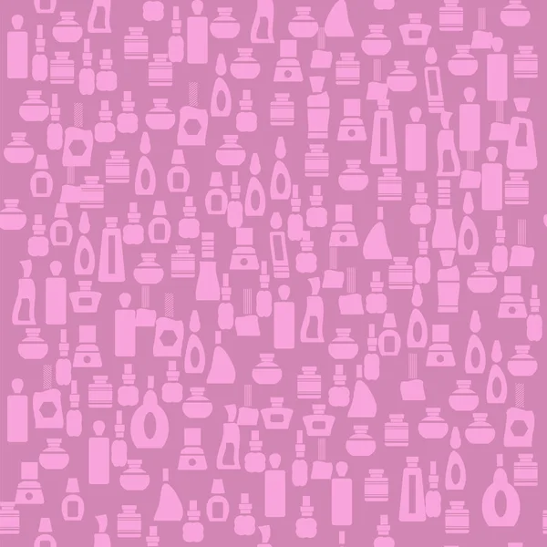 Косметичні пляшки безшовний візерунок — стоковий вектор