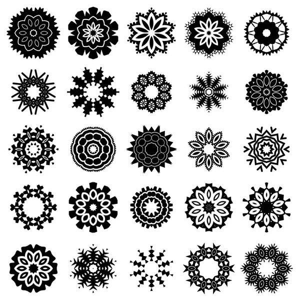 Adorno decorativo ornamental — Vector de stock