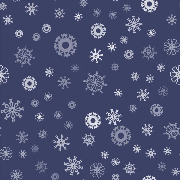 Show Flakes Seamless Pattern — Stock Vector