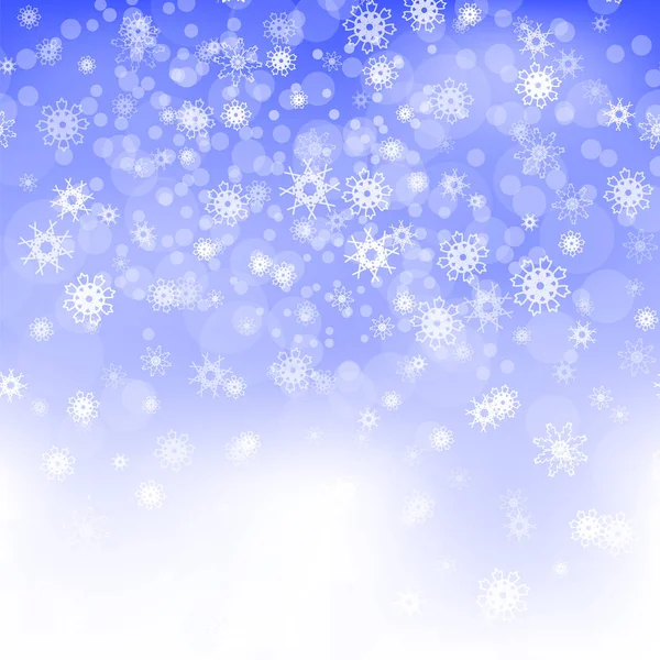 Show Flakes Winter Christmas Blurred Texture — Stock Vector