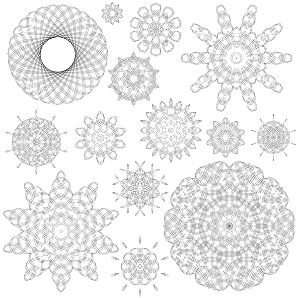 Modèle de ligne ornementale — Image vectorielle