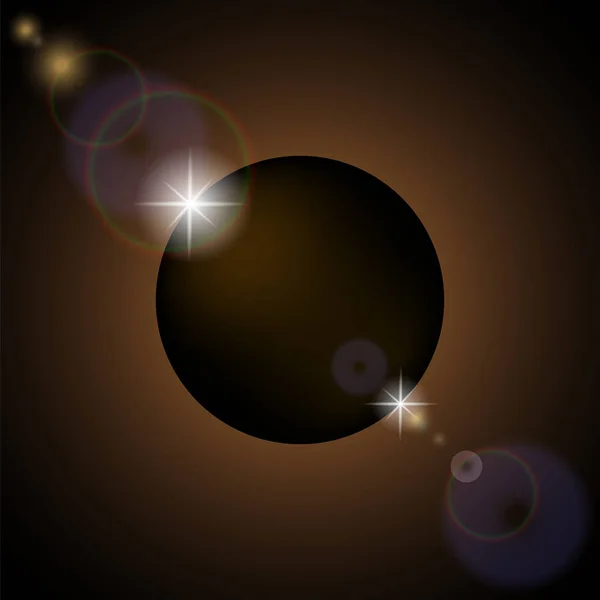 Éclipse solaire totale — Image vectorielle