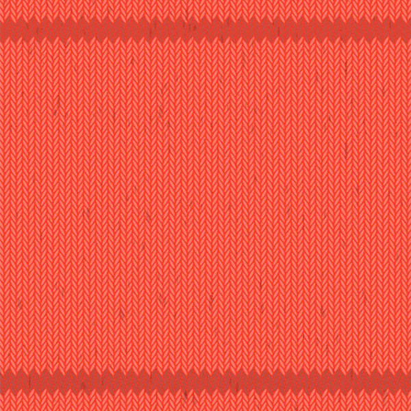 Winter Strickmuster rot. Textiler Hintergrund — Stockvektor