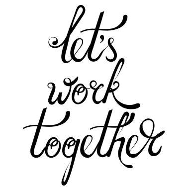 Mürekkep Vintage el yazı. İş teklifi tasarım