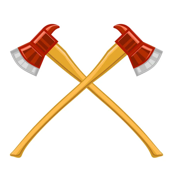Strażak krzyż osi ikona — Wektor stockowy