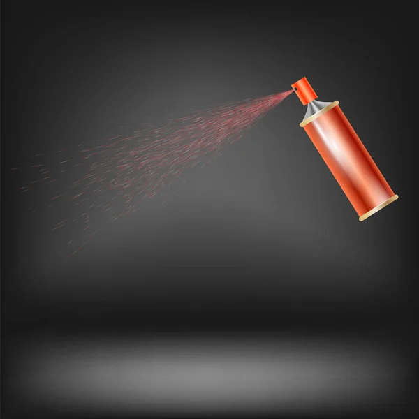Czerwony Spray na białym tle — Wektor stockowy