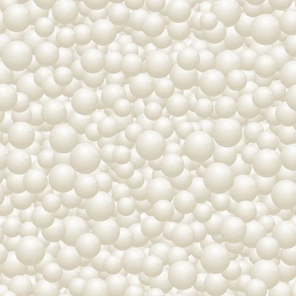 Bianco perla casuale modello senza soluzione di continuità — Vettoriale Stock