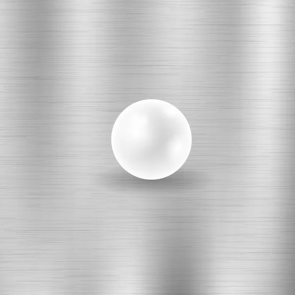 Perle blanche naturelle — Image vectorielle