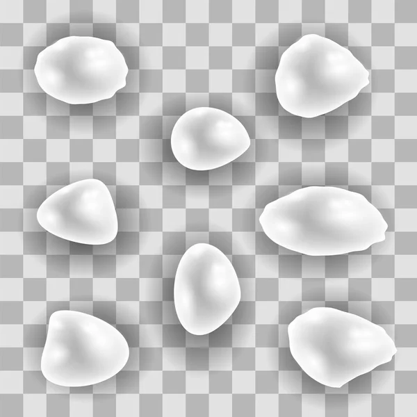 Fleuve blanc perle Set — Image vectorielle