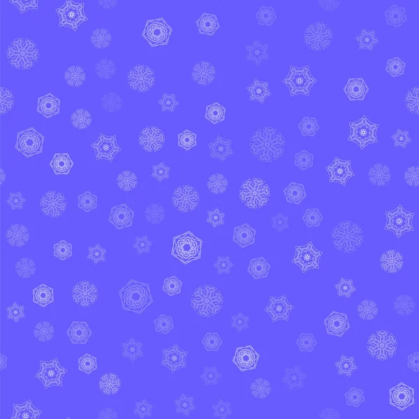 Modèle de flocon de neige sans couture hiver — Image vectorielle