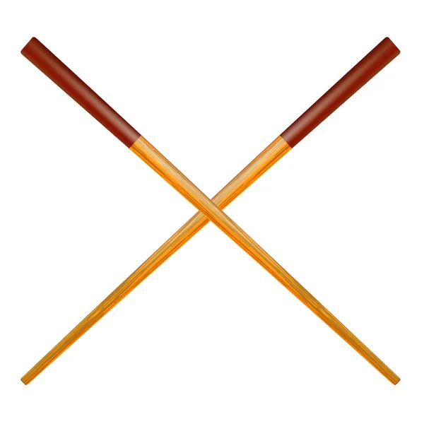Tradiční barevné asijské hůlky — Stockový vektor