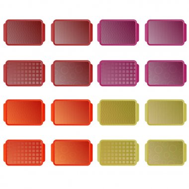 Renkli Salvers izole