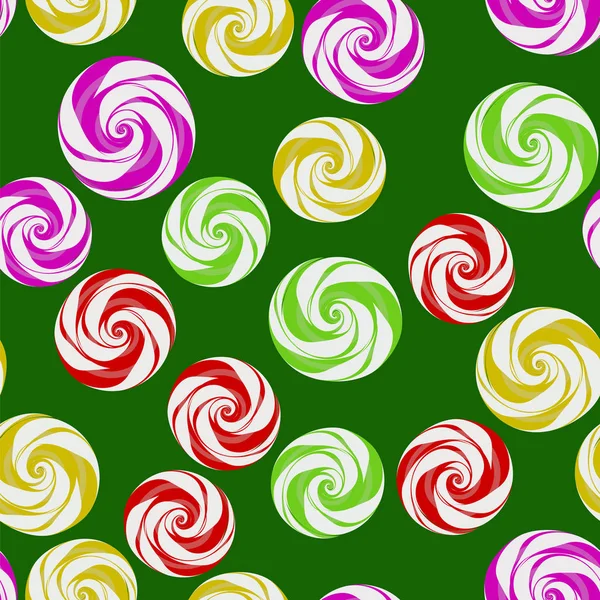 カラフルな甘いお菓子のセット — ストックベクタ