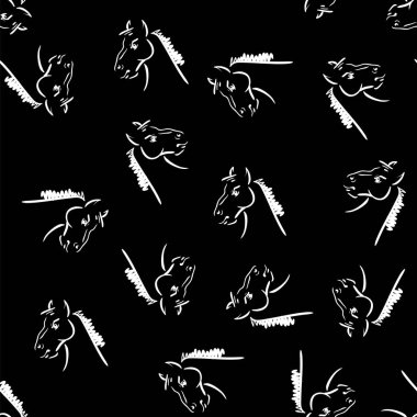 Beyaz at Head Seamless Modeli