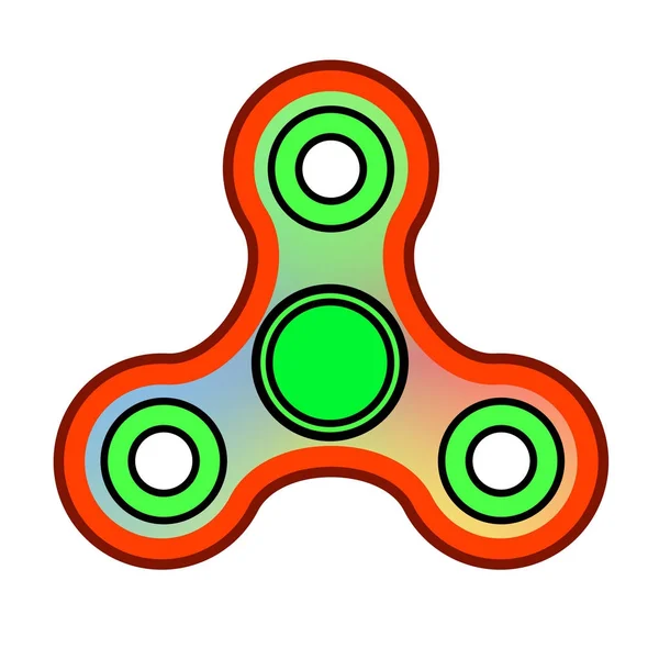 Fidget Finger Spinner. Jouet anti-stress moderne — Image vectorielle