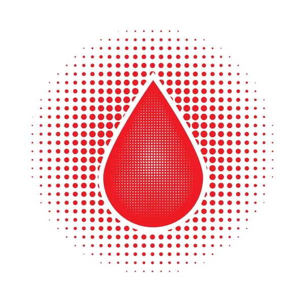 Πτώση κόκκινο ανθρώπινο αίμα — Διανυσματικό Αρχείο
