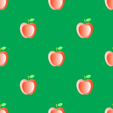 Kırmızı taze elma Seamless Modeli