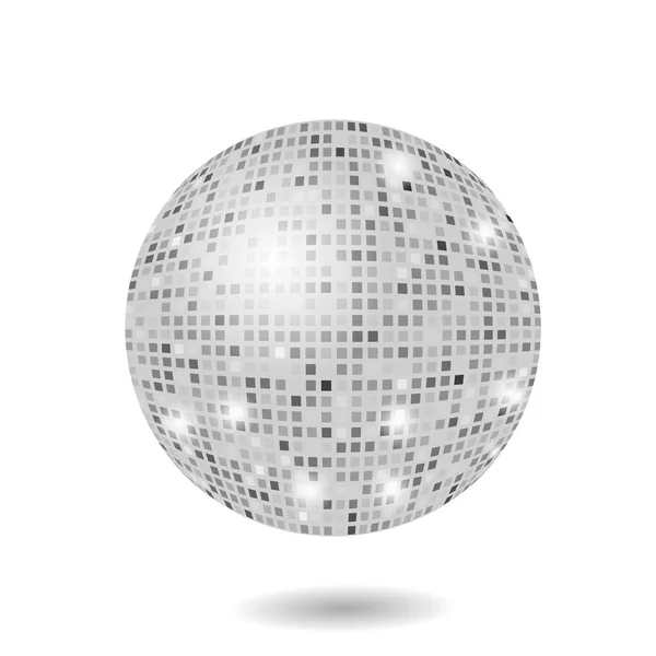 Esfera de mosaico cinza — Vetor de Stock
