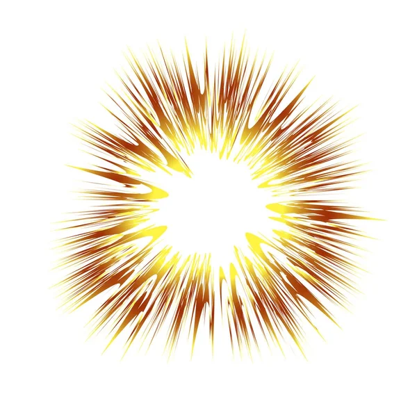 Explode Flash, Cartoon Explosion, Star Burst — Stock Vector