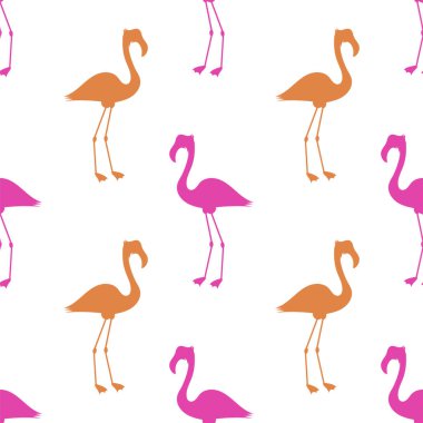 pembe flamingo seamless modeli