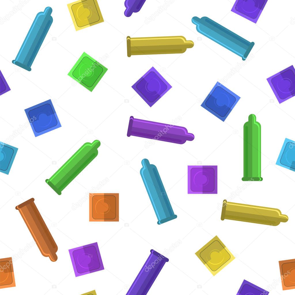Set of Colored Condoms