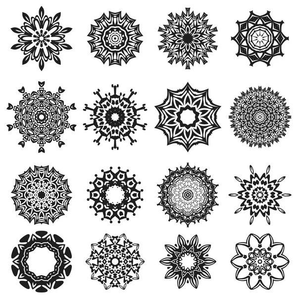 Ensemble de mandala — Image vectorielle