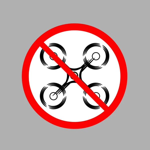 Detener Drone aire icono — Archivo Imágenes Vectoriales