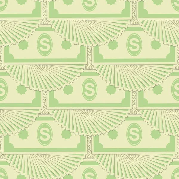 Набір Доларів Безшовні Паперове Лекало Білому Тлі Американські Банкноти Готівкові — стокове фото