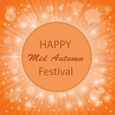 Mutlu sonbahar Modern ışık turuncu artalan orta.