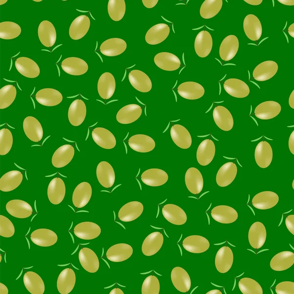 Olive Seamless Pattern Green Food Background — Stock Photo, Image
