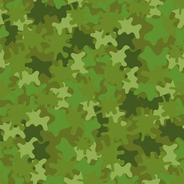 伪装无缝的绿色背景 军事林地风格 — 图库照片